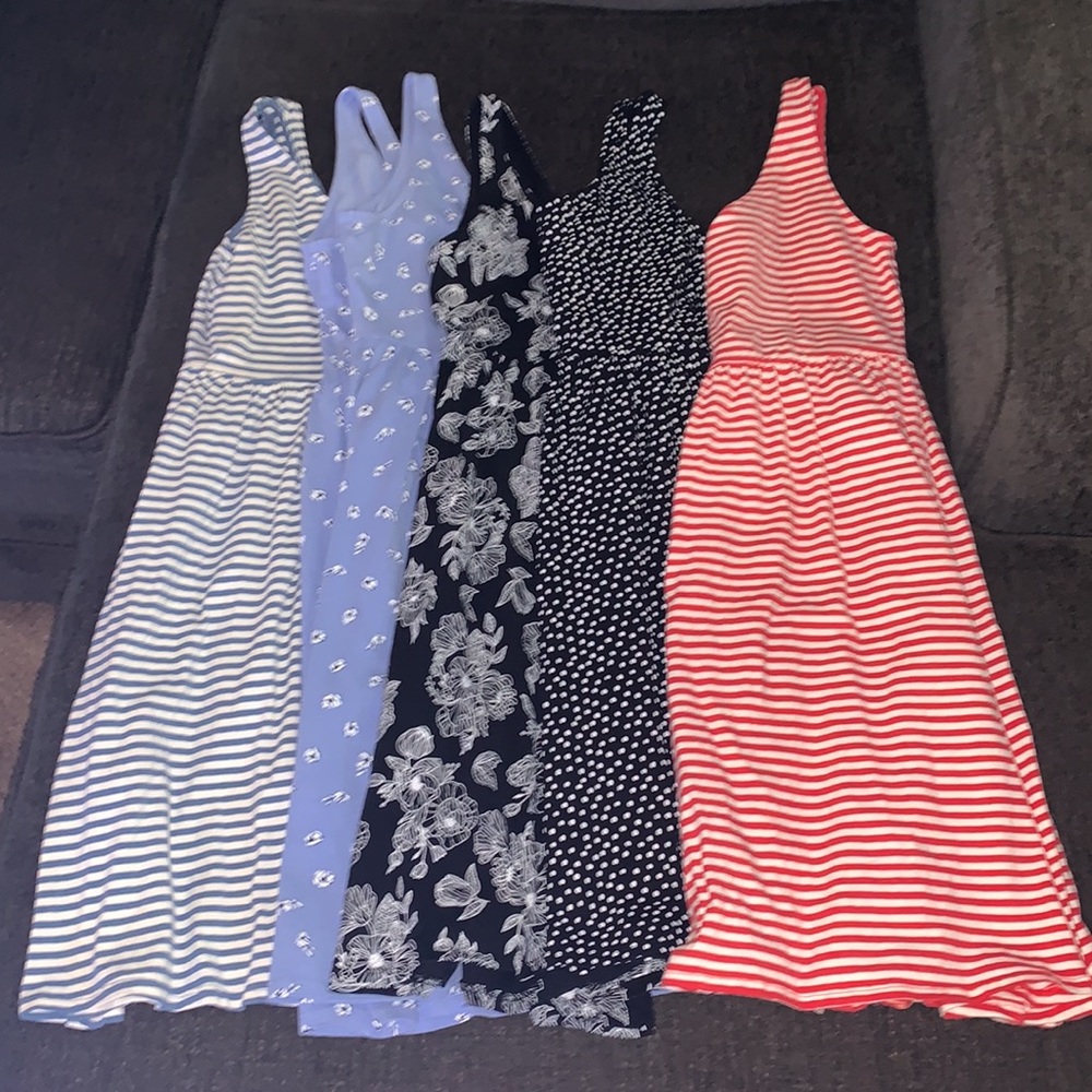 5 - Empire Waist Dip Dresses Size Large